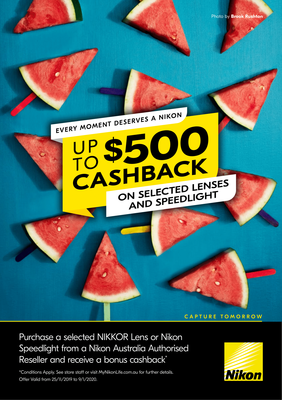 Up to $500 Cashback On Selected Nikon Lenses & Flash